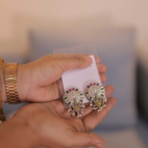 Peacock Feather Earring